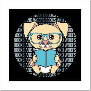 All I Need is books and dogs, books and dogs, books and dogs lover Posters and Art